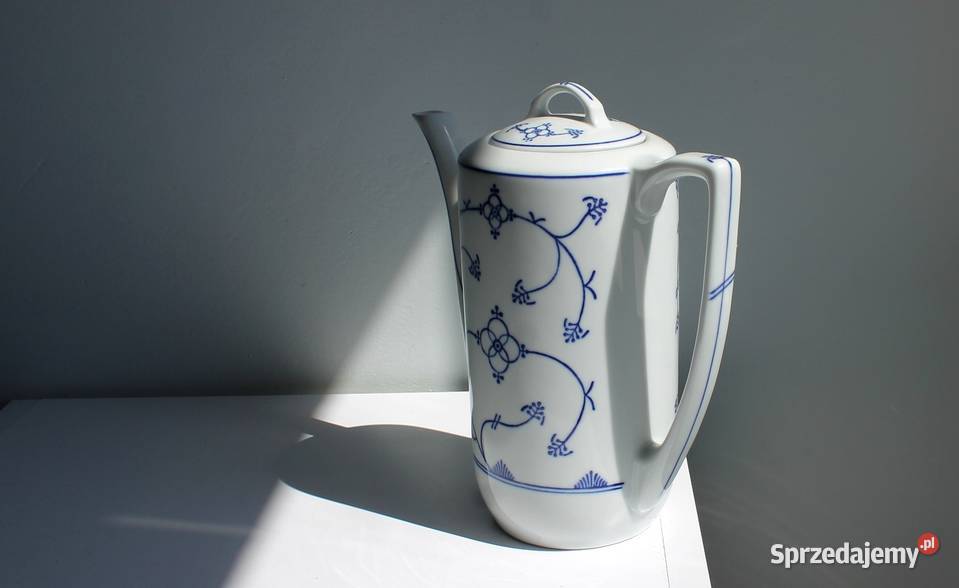 BIAŁA PORCELANA DZBANEK WZÓR SŁOMKOWYJAGER śląskie Gliwice