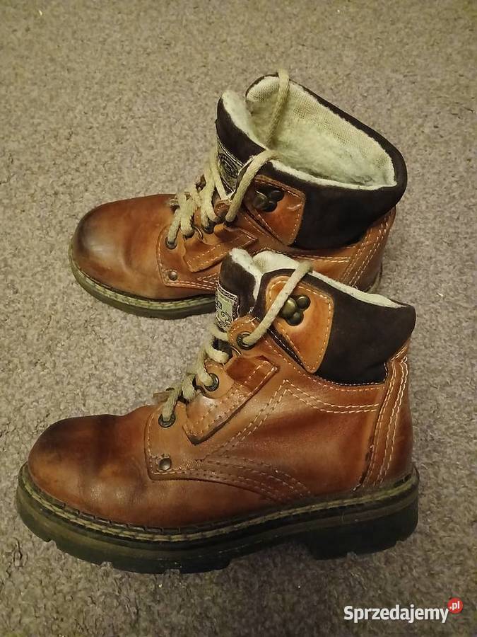 Buty trapery skóra naturalna 37