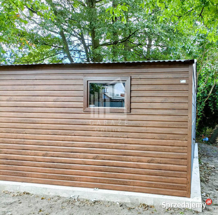 GARAŻ BLASZANY 6m x 55m poziom dwuspad 2x Brama Kwidzyn