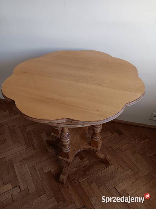 stół orzech z litego drewna orzechowego 90cm małopolskie Kraków