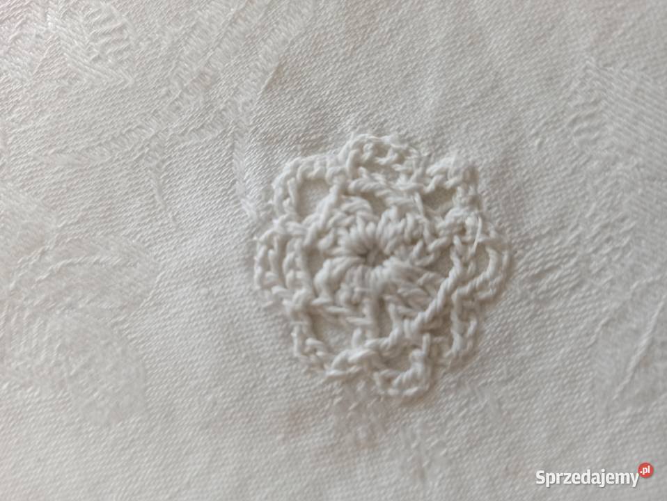 Obrus biały 100 bawełna duży 195x130 Białystok sprzedam
