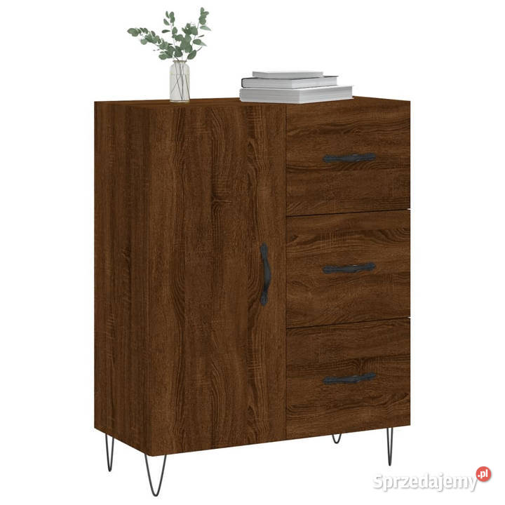 Szafka brązowy dąb 695x34x90 materiał