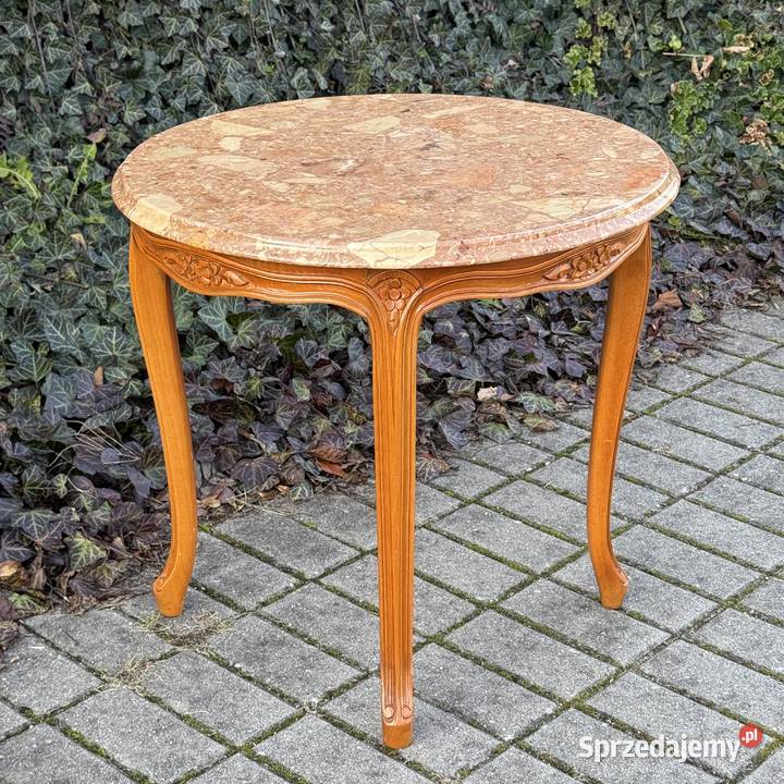 ARTexpert Stolik kawowy Ludwik marmurowy blat Dobrzany sprzedam