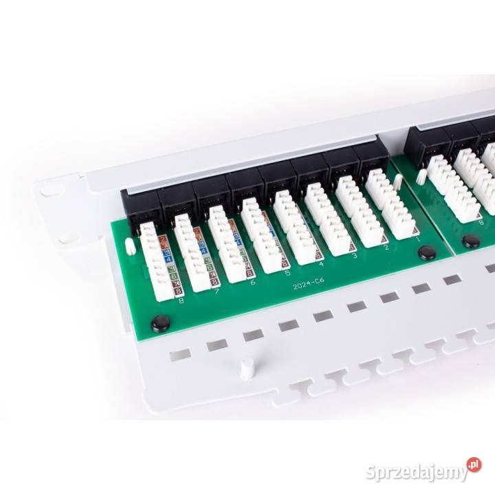 PATCH PANEL UTP CAT6 24 PORTY SZARY PGF6UTP24B5G sprzedam