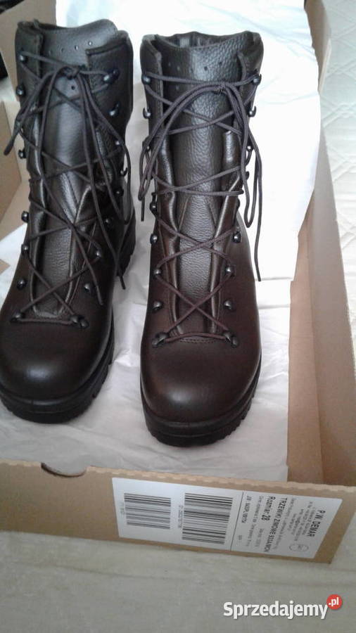 Buty wojskowe zimowe nowy wzór brązowe skóra sprzedam