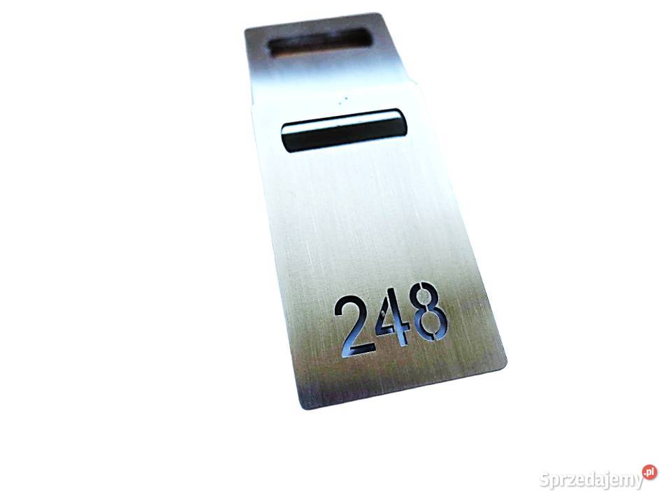 Numerek zawieszka brelok do szatni ze stali Chynów