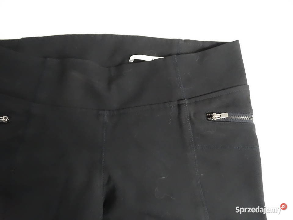 Czarny Legginsy Spodnie Zara Woman Slim Fit lubelskie Biłgoraj
