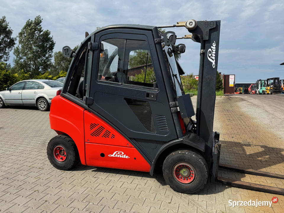 wózek widłowy LINDE H25T01 Triplex 470m kabina gaz Działoszyn