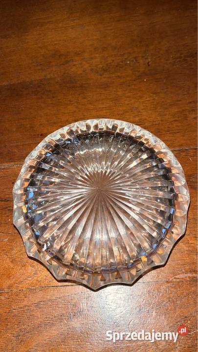 Kryształowa popielniczka Piękna Z czasów PRLu Gdańsk