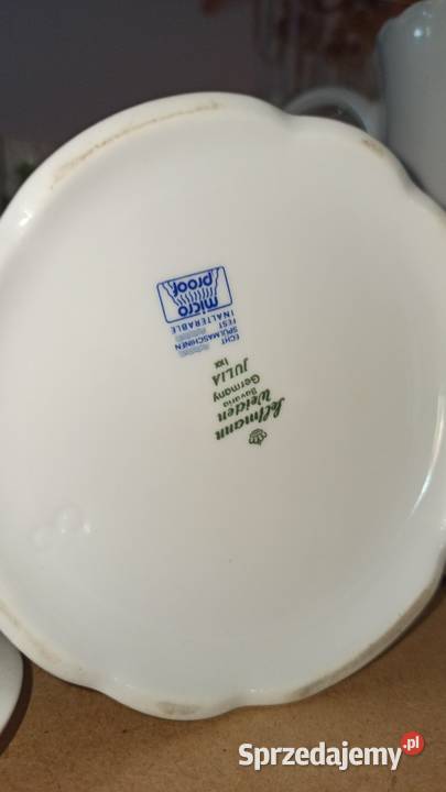 Dzbanek Seltmann Weiden Germany Biały niebieskie Porcelana i szkło Gdańsk sprzedam