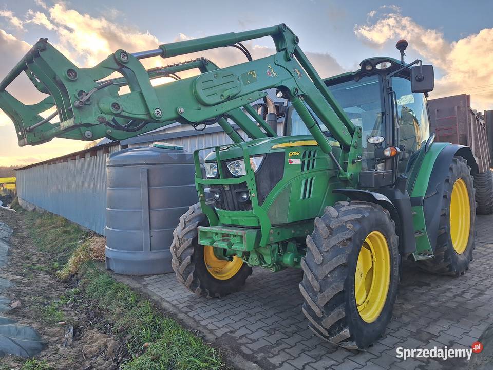 John deere 6145 R z turem Stan orginal Łomża