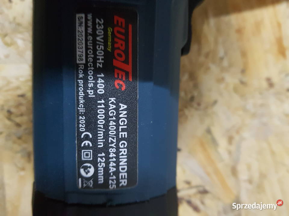 Szlifierka Kątowa 125MM EUROTEK GERMANY 1400 wat wielkopolskie Głogowa