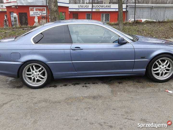 BMW e46 coupe 20 r6 LPG szary Seria 3 Wolbrom