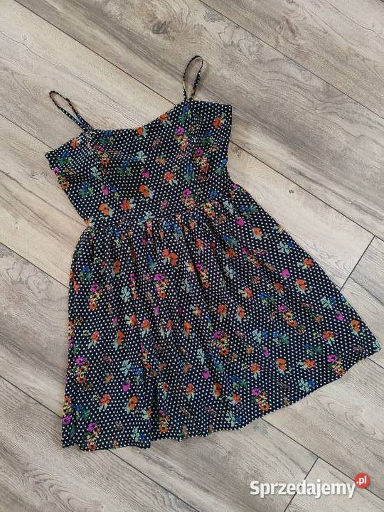 Rozkloszowana sukienka Retro Select Kwiaty Jasło