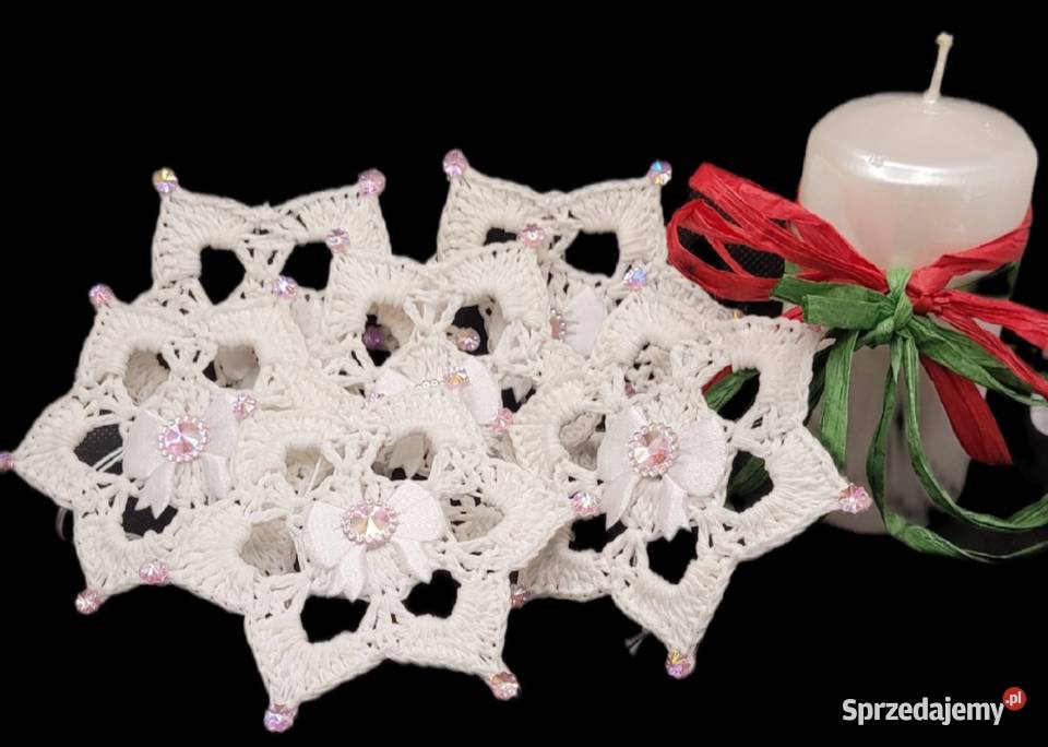 Gwiazdki choinkowe ręcznie wykonane 6 małopolskie Krzywaczka