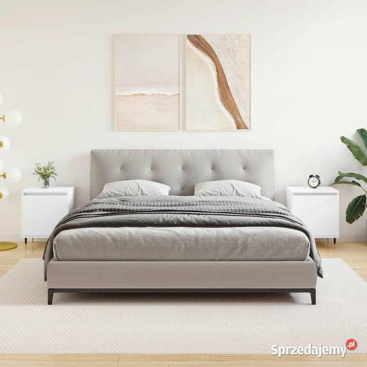 Szafki nocne 2 białe 40x30x50 materiał mazowieckie Warszawa