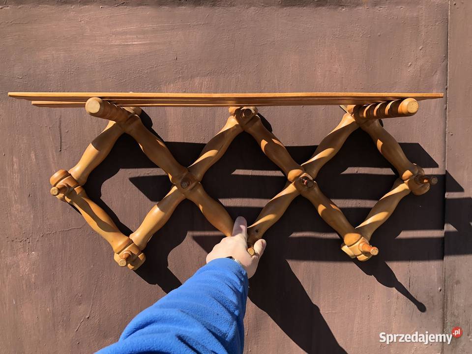 Drewniany wieszak 77 szerokości sprzedam