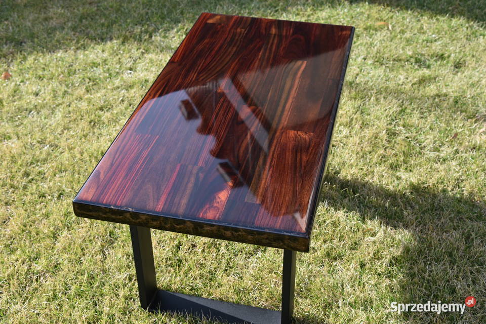 Stolik kawowy palisander coffee table epoxy Swarzędz