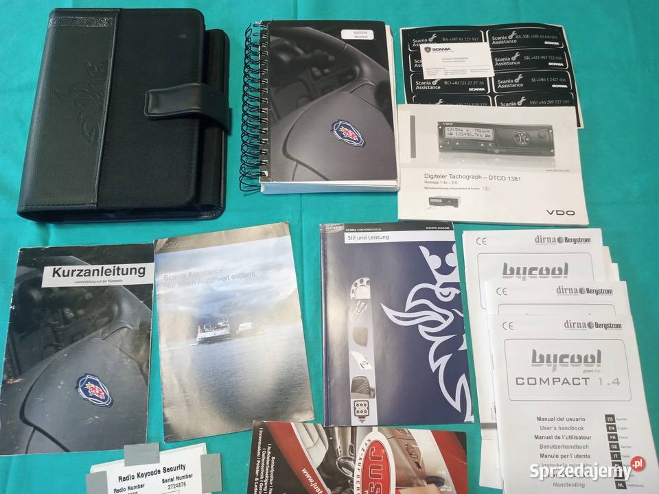 SCANIA R Instrukcja Obsługi książka Etui KOMPLET Łódź