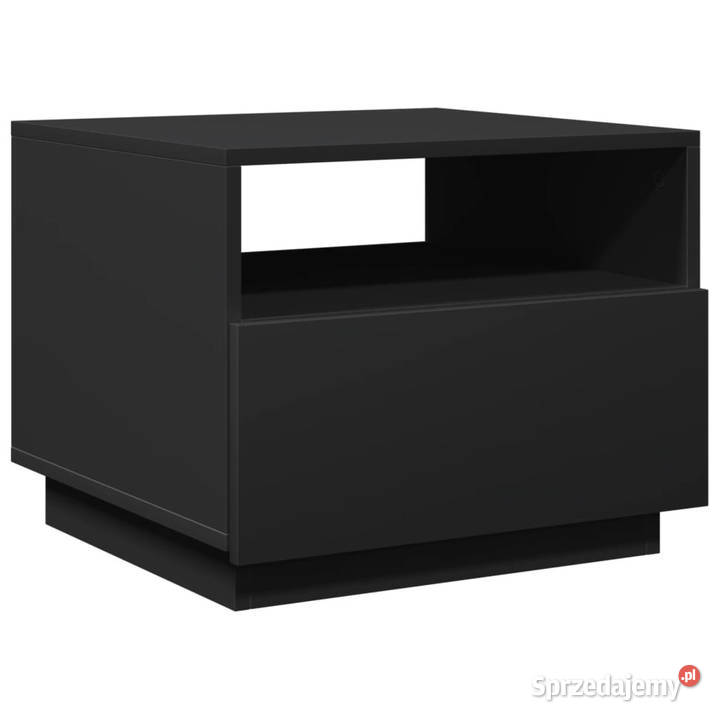 Stolik kawowy z oświetleniem LED czarny 50x49x40 Warszawa