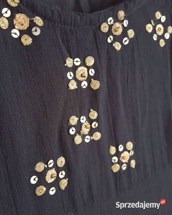 Sukienka vintage 38 M prosta lata 90te krepa Rozmiar 38(M) Szczecin