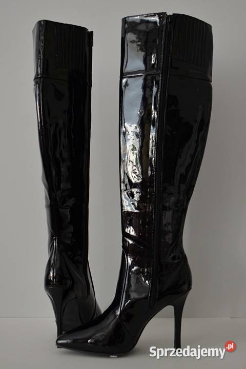 KUSZĄCA SZPILKA lakierowane kozaki Fredericks of podlaskie Białystok