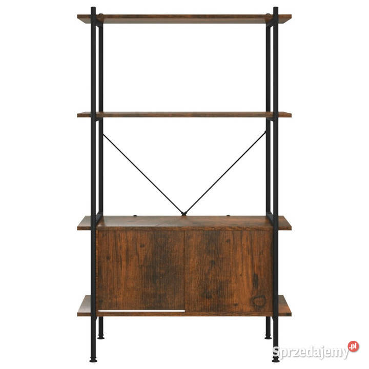 Regał z szafką 80x40x130 stal i materiał Warszawa