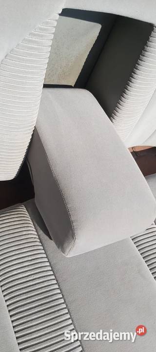 Kanapa szara welurowa podgrzewana Mercedes W126 mazowieckie Warszawa sprzedam