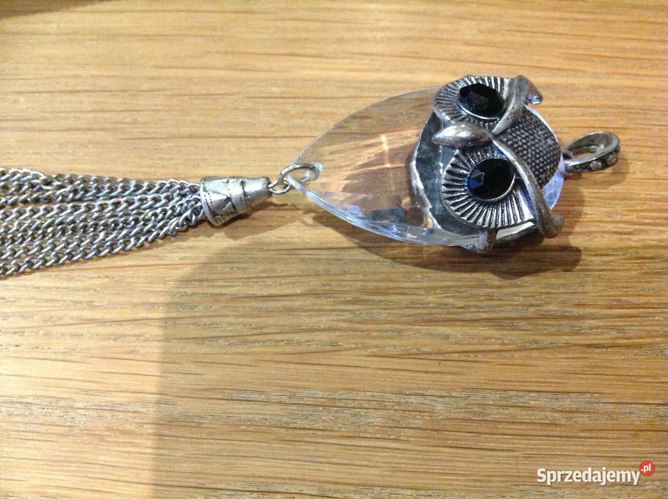 Zawieszka Wisior Wisiorek Szklany Sowa Mądra Dla kobiet Nowa Sól