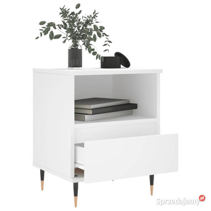 Szafki nocne 2 białe 40x35x50 WM830605 mazowieckie Warszawa