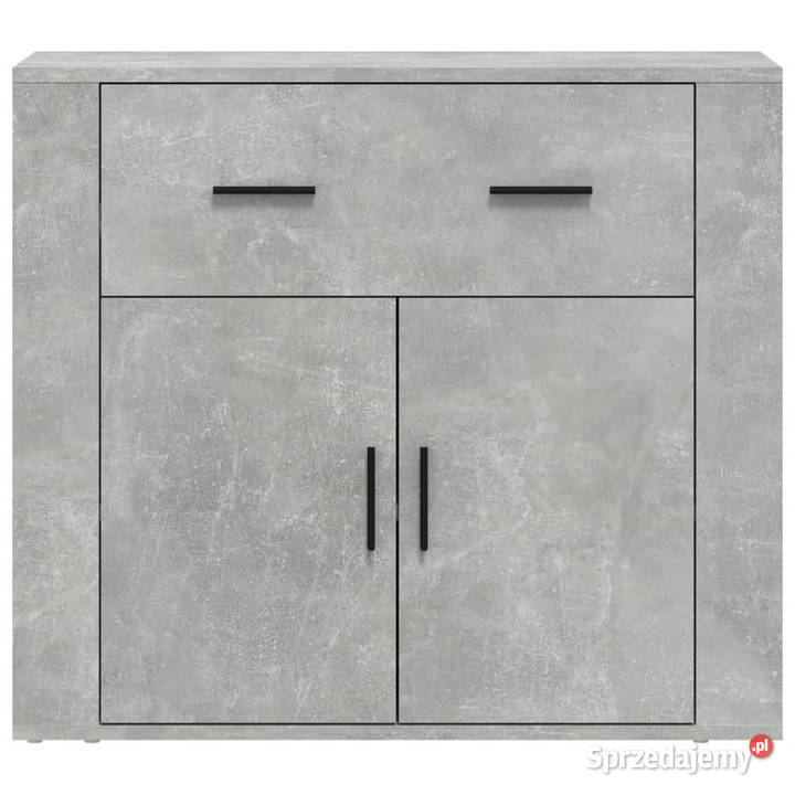 Szafka szarość betonu 80x33x70 materiał