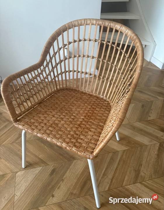 IKEA NILSOVE 4 krzesła rattanowe z Szczecin