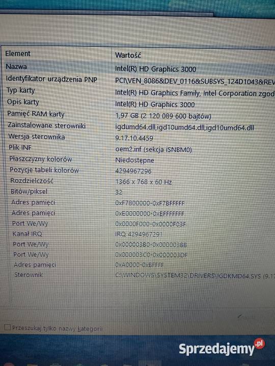 Laptop Asus X550C I3 SSD Rymanów sprzedam