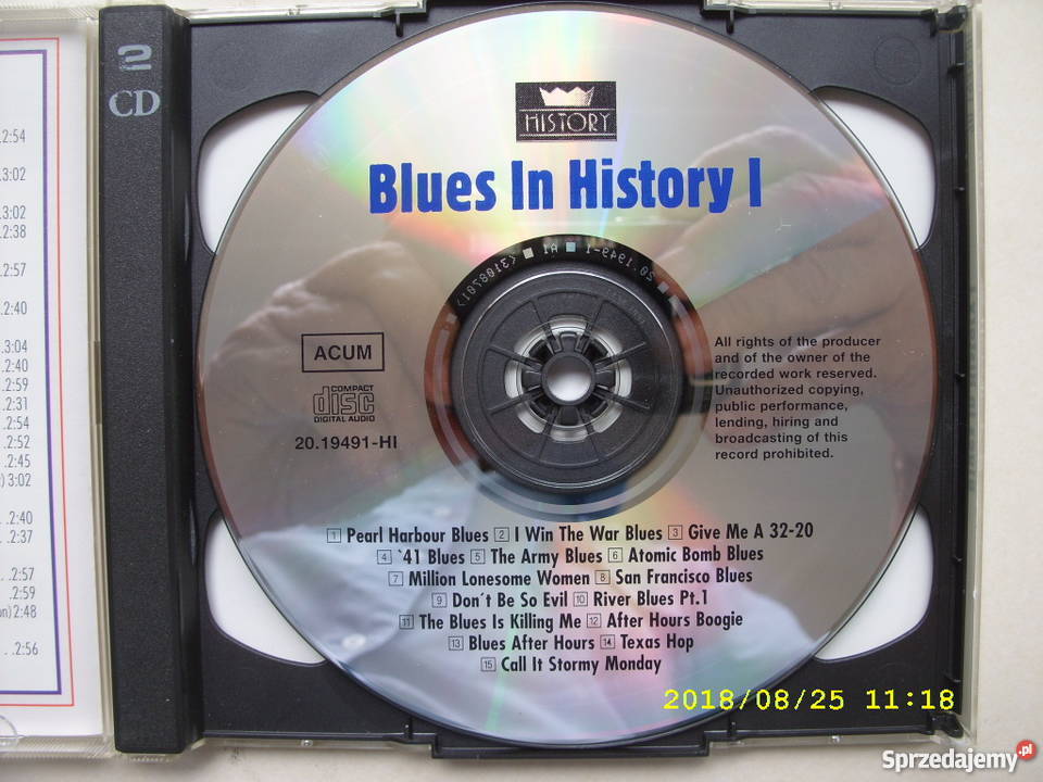 BlueS CD BLUES IN HISTORY I 2 CD Wołów sprzedam