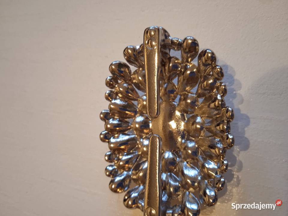 PRZEPINKA Z CYRKONIAMI DO CHUSTY APASZKI SZALA posrebrzane Piła