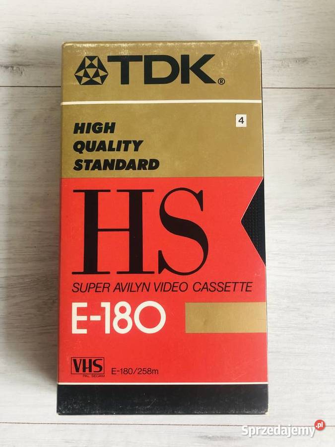 Kaseta video VHS TDK 180 min PRL