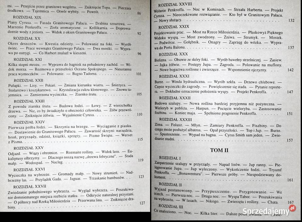 Tajemnicza wyspa Tom 1 i 2 Juliusz Verne lubelskie Chełm