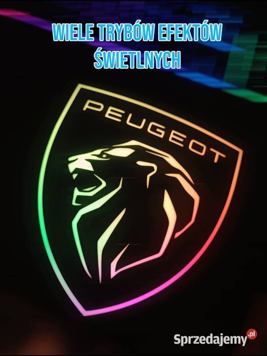 Lampka RGB Peugeot USB Kołobrzeg