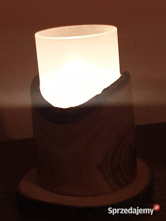 Świecznik drewniany lampion Dom i Ogród Tomaszów Mazowiecki