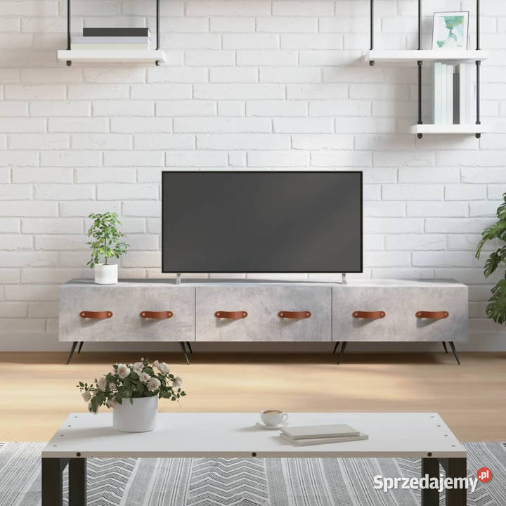 Szafka pod TV szarość betonu 150x36x30 WM829128 Warszawa