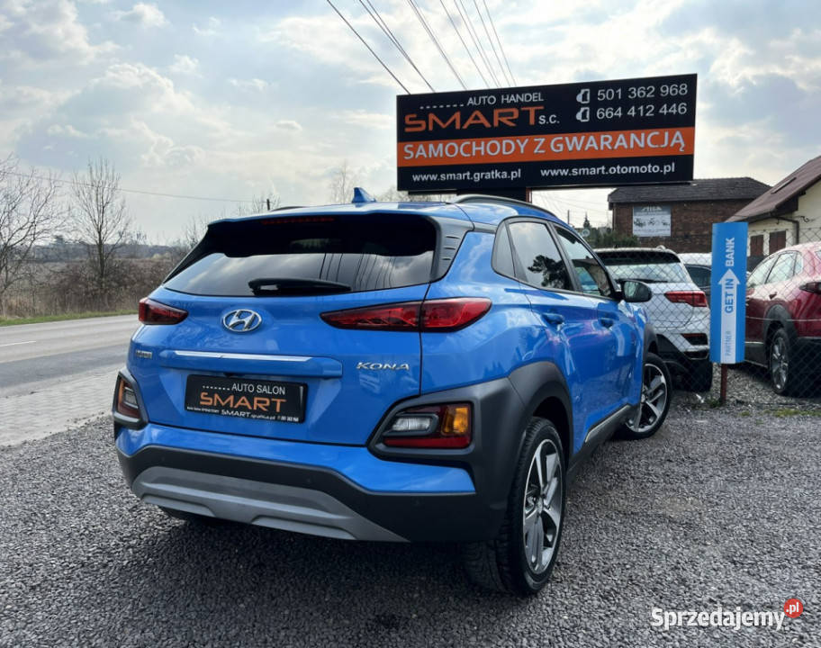 Hyundai Kona Ledy Kamera Navi HUD Lakier PERŁA I Samochody osobowe sprzedam