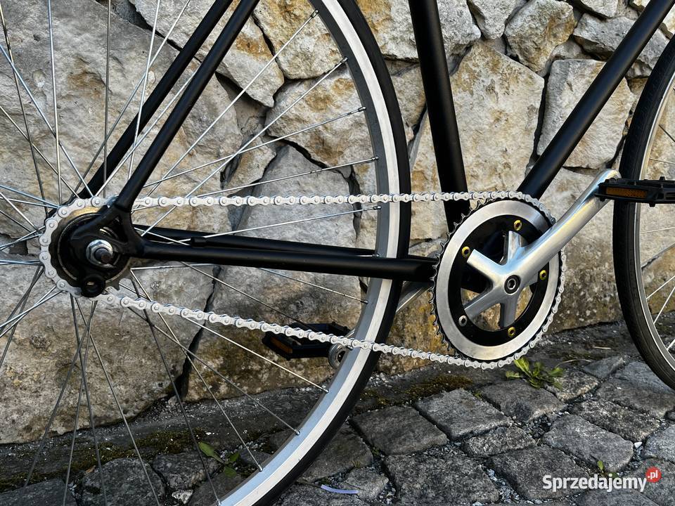 rower szosowy szosa single speed ostre koło