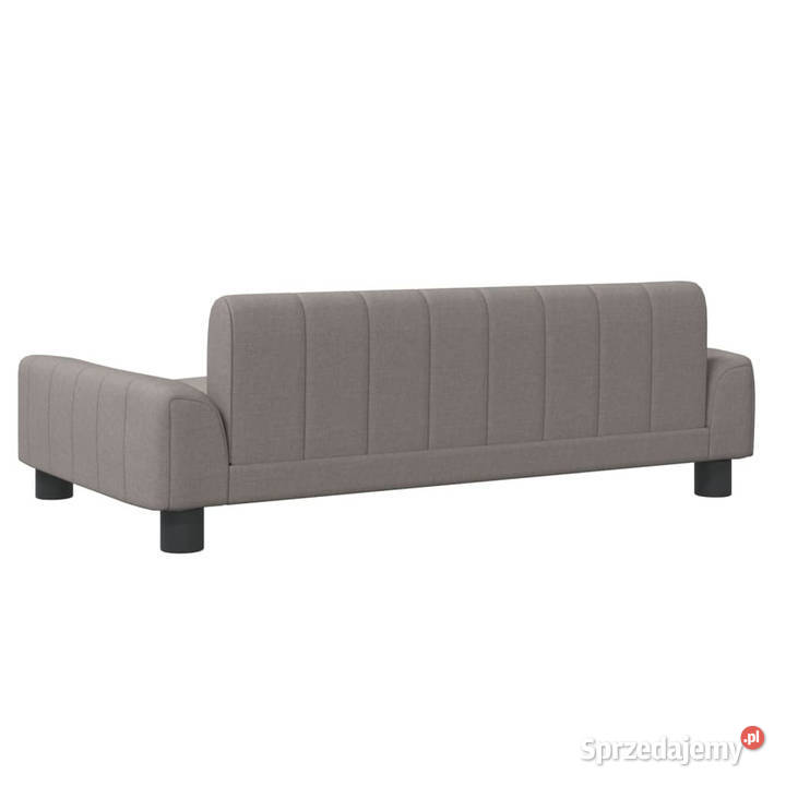 Sofa dzieci kolor taupe 90x53x30 obita tkaniną Meble Warszawa