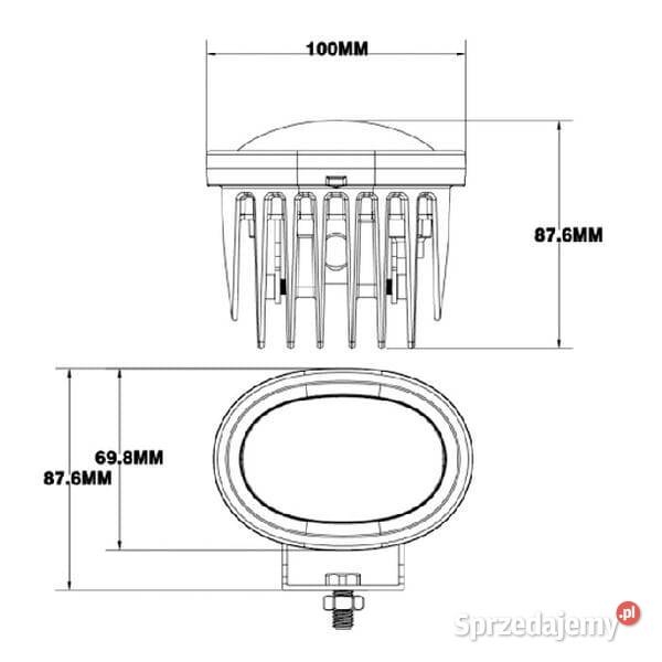 Lampa bezpieczeństwa 9W BLUE LINE LA10602 Kamionna