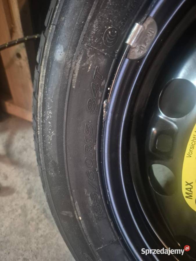 Sprzedam opone dojazdową 15R 5 śrub Dzierżążno sprzedam