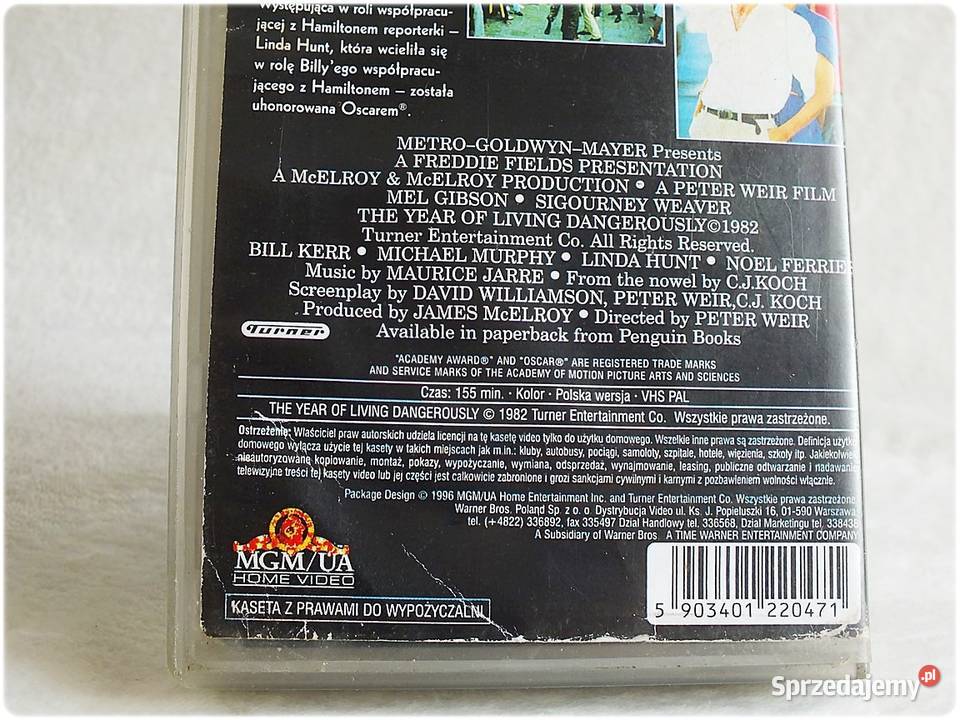 Kaseta VHS Niebezpiecznego Życia Film na Video Żary