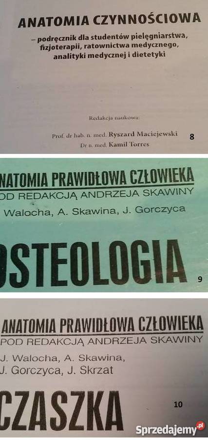stomatologia medycyna książki skrypty anatomia Kielce sprzedam