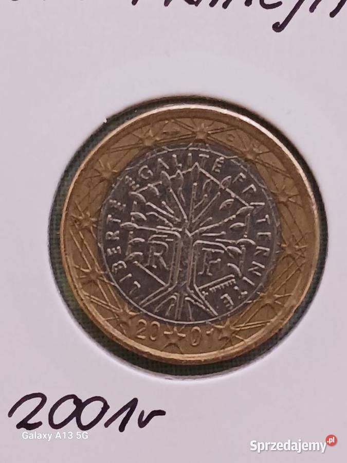 1 Euro Francja 2001 r Numizmatyka Konin