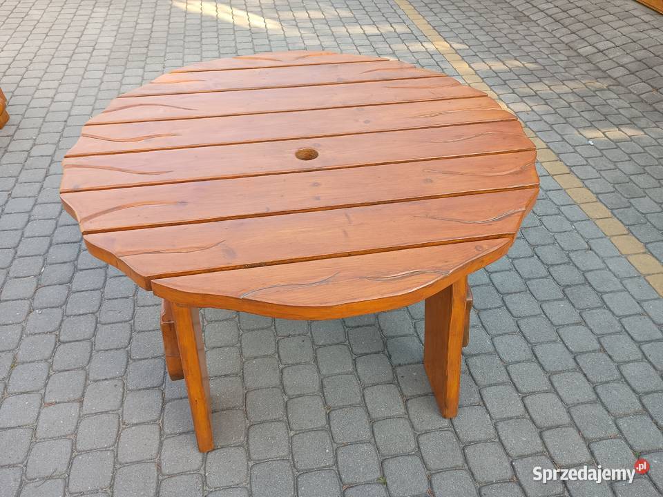 Komplet ogrodowy z drewna Kowalki