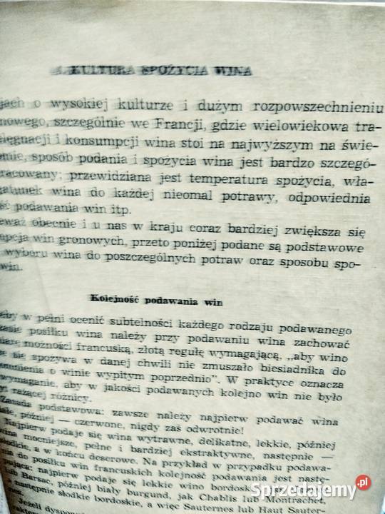 Domowy wyrób win przepisy kulinarne antykwariat Warszawa